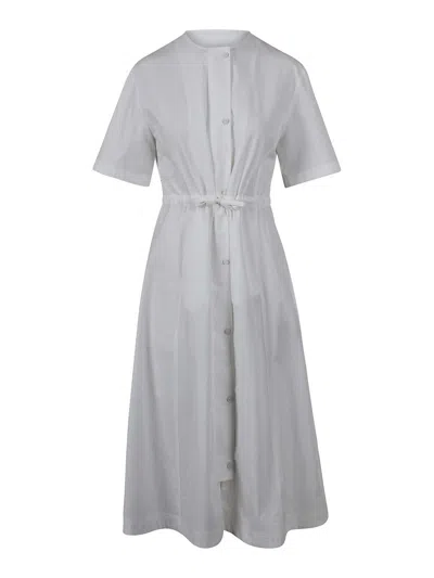 Laminar Techno-cotton Twill Dress In White