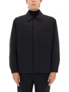 Laminar Boxy Minimalist Black Jacket With Classic Collar In Black