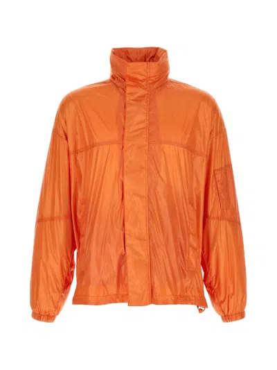 Laminar Water-repellent Foldable Jacket In Orange