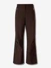 Laminar Zip-pocket Flared Trousers In Brown