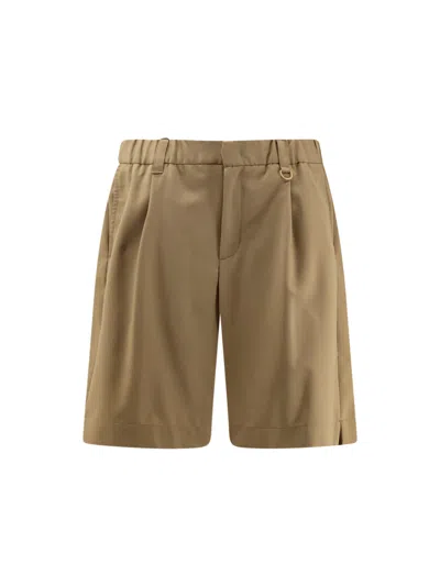 LAMINAR WOOL BLEND BERMUDA SHORTS