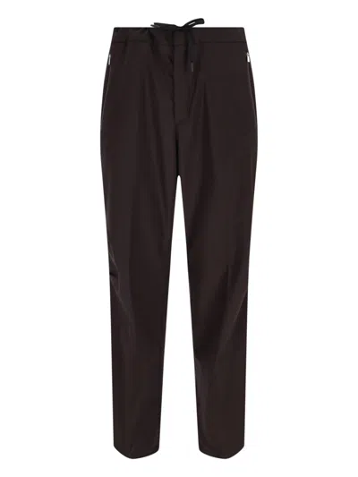 Laminar Wool-blend Trousers For Men In Black