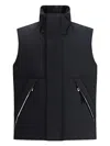 Laminar Padded And Quilted Sleeveless Jacket In Black