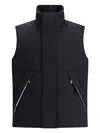 Laminar Padded And Quilted Sleeveless Jacket In Black