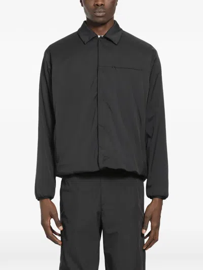 Laminar Zip Shirt Jacket In Black