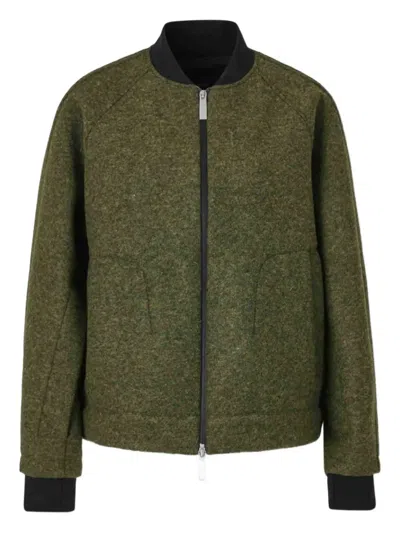 LAMINAR ZIP-UP BOMBER JACKET