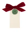 Lamler Set Of 6 Velvet-ribbon 'with Love' Gift Tags