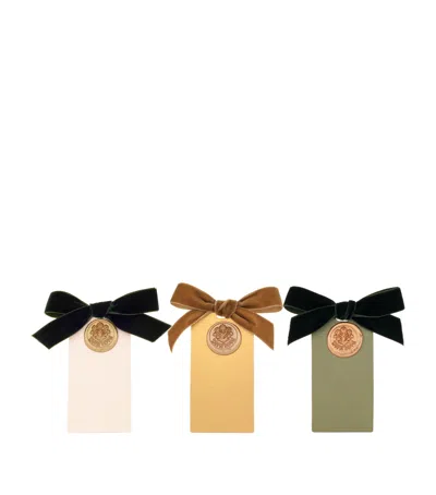 Lamler Set Of 9 'with Love' Velvet-ribbon Gift Tags