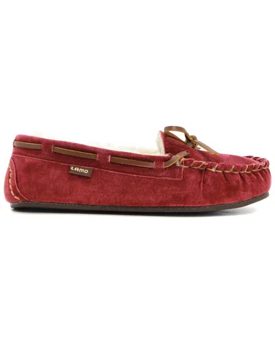 Lamo Britain Ii Suede Moccasin In Red