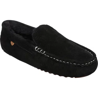 Lamo Callie Faux Fur Lined Slipper In Black