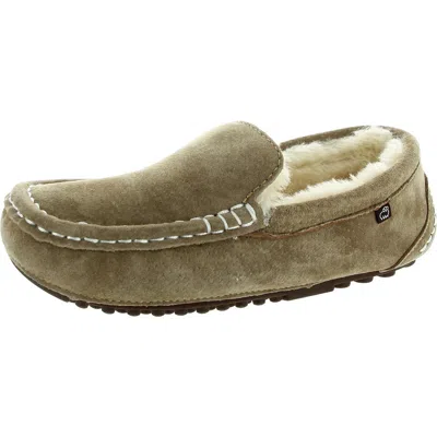 Lamo Callie Womens Suede Cozy Moccasin Slippers In Pink