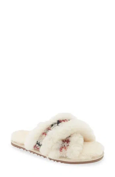 Lamo Eden Genuine Shearling Slipper In Cream