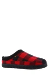 Lamo Julian Faux Wool Lined Clog In Red Plaid
