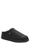 Lamo Julian Faux Wool Lined Clog In Waxed Black