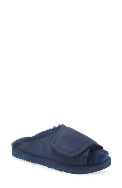 Lamo Ladies Wrap Slipper In Navy