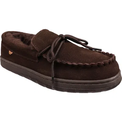 Lamo Lana Genuine Shearling Slipper In Chocolate