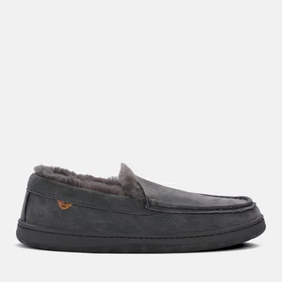 Lamo Men's Classic Harrison Slip-on Moccasin In Charcoal In Multi