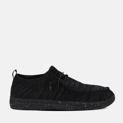 Lamo Men's Michael Knit Lite Deck Shoe In Black