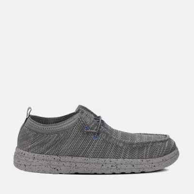 Lamo Men's Michael Knit Lite Deck Shoe In Grey In Black