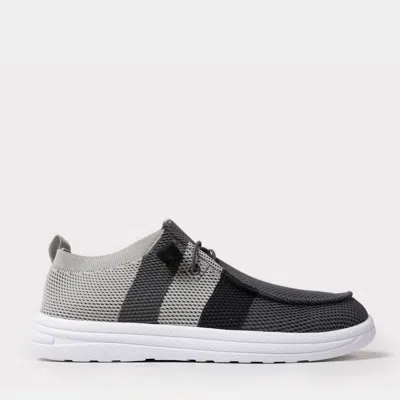 Lamo Men's Michael Knit Lite Deck Shoe In Grey/multi