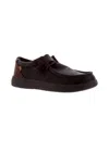 Lamo Men's Paul Slip-on Loafer Shoe In Chocolate In Black