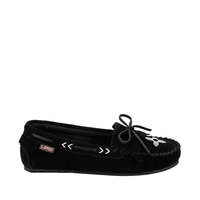 Lamo Women's Alita Slip-on Moccasins In Black/white