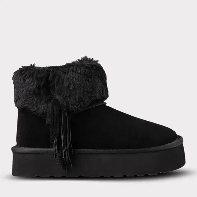 Lamo Women's Amari Suede Platform Boot In Black