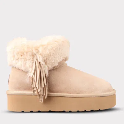Lamo Women's Amari Suede Platform Boot In Sand In Multi