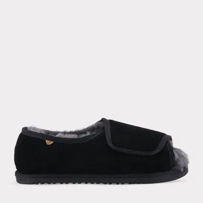 Lamo Women's Apma Open Toe Wrap Slippers In Black