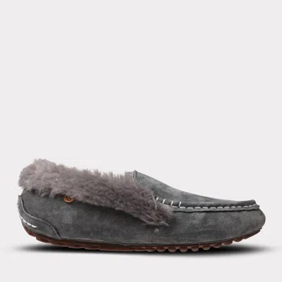 Lamo Women's Aussie Slip-on Moc Slippers In Charcoal In Gray