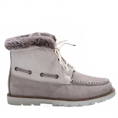 Lamo Women's Autumn Lace Up Boot In White/dove In Gray