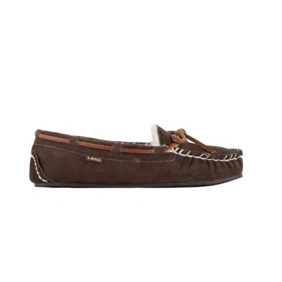 Lamo Women's Britain Moc Ii Slipper In Chocolate In Brown