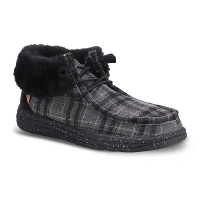 Lamo Women's Cassidy Winter Shoe In Charcoal Plaid In Multi