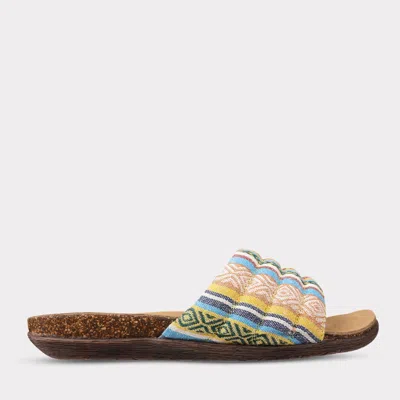 Lamo Women's Clea Slide Sandal In Yellow In Multi