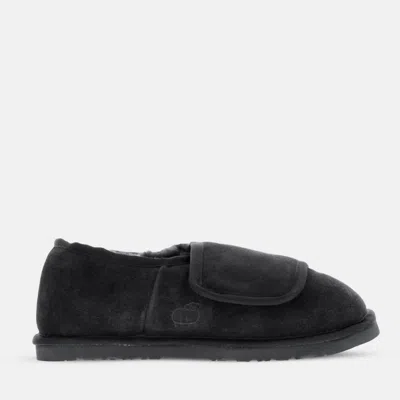 Lamo Women's Closed Toe Heel Wrap Bootie Wide Slipper In Black