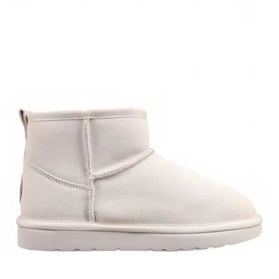 Lamo Women's Kora Short Slip On Boot In Winter White In Multi