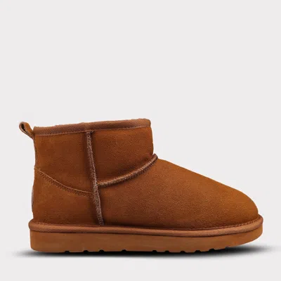 Lamo Women's Kora Short Slip-on Boot In Chestnut In Brown