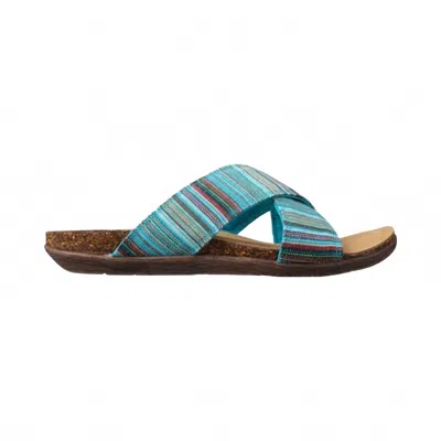 Lamo Women's Leyla Crossband Sandal In Turquoise In Blue