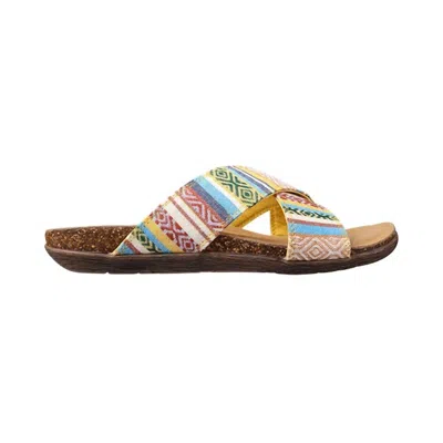 Lamo Women's Leyla Crossband Sandal In Yellow In Multi