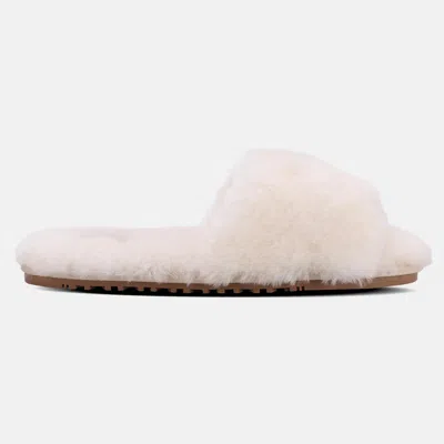Lamo Women's Naomi Sheepskin Slide Sandal In Cream In White