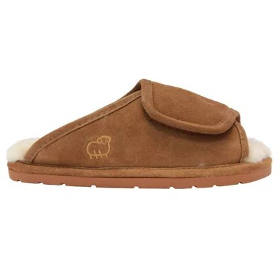 Lamo Women's Premium Sheepskin Wrap Slide In Chestnut In Brown