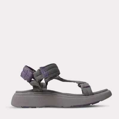 Lamo Women's Solstice Hook & Loop Sandal In Charcoal In Gray