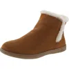 Lamo Womens Faux Fur Lined Suede Booties In Pink