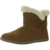 Lamo Womens Zipper Suede Winter & Snow Boots In Pink
