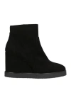 L'amour By Albano Woman Ankle Boots Black Size 5 Leather