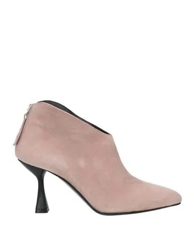 L'amour By Albano Woman Ankle Boots Pastel Pink Size 5 Soft Leather