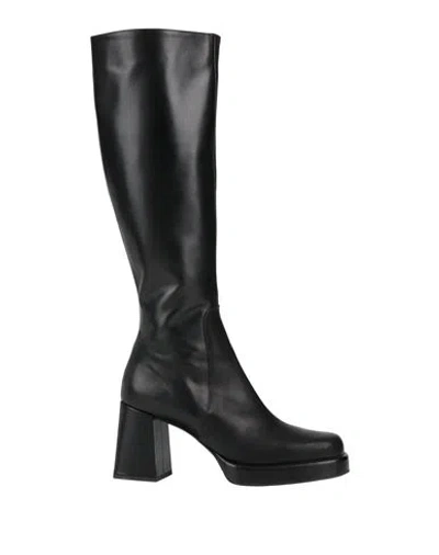 L'amour By Albano Woman Boot Black Size 8 Calfskin