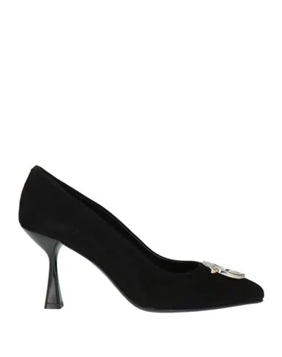 L'amour By Albano Woman Pumps Black Size 10 Leather