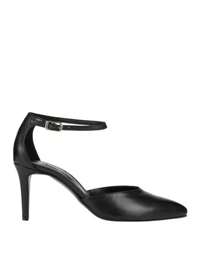 L'amour By Albano Woman Pumps Black Size 6 Leather In Multi