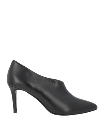 L'amour By Albano Woman Pumps Black Size 8 Leather